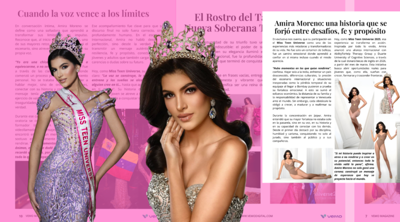 Sitio web de portafolio de modelaje colorido experimental en rosa claro y azul claro